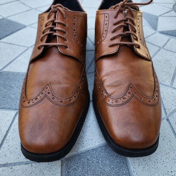 Cole Haan Grand 0s Signature Leather Wingtip Oxfords 8.5 - Picture 4 of 10